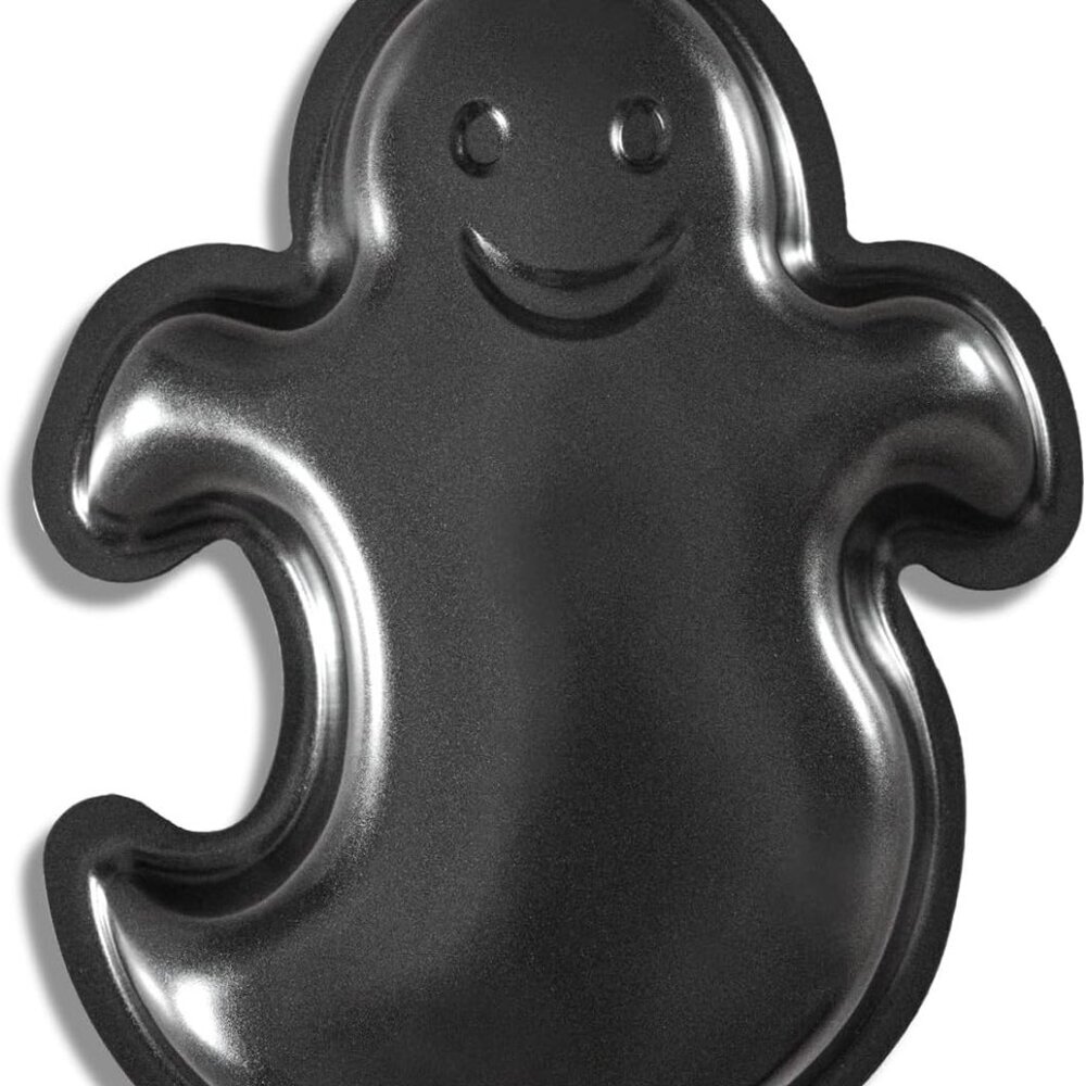 Ghost Shape Cake Pan, Aluminum Cake Pan, Black Non-Stick Cake Mould for Hallowee